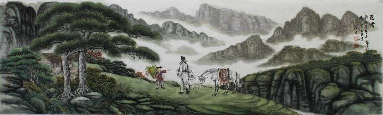 松下问童子,言师采药去。 只在此山中,云深不知处。