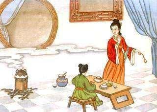 三日入厨下,洗手作羹汤。未谙姑食性,先遣小姑尝。